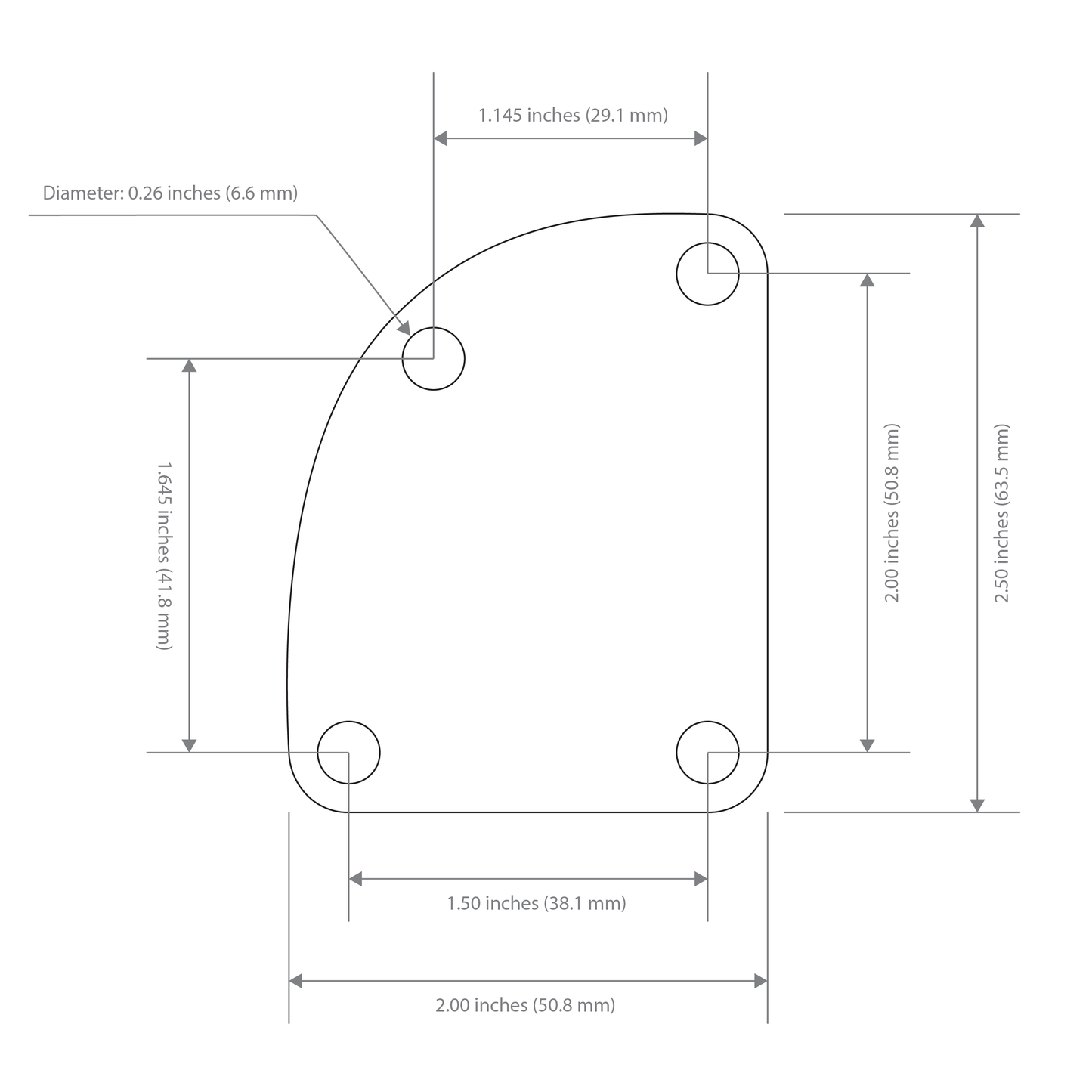 Contoured Neck Plate
